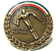 medaille moniteur de ski